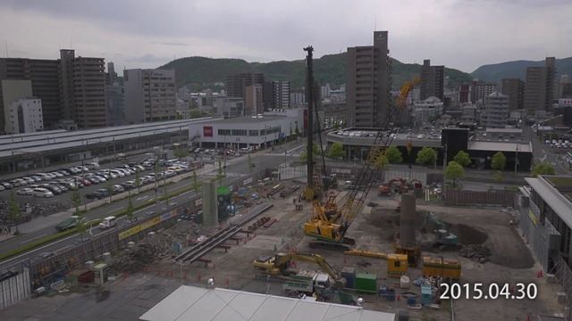 タイムラプス20150430【高松地方合同庁舎（Ⅱ期）工事風景】 смотреть онлайн