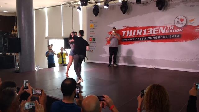 Johnny Vasquez & Emy, Salsa on 1, Partner Work, Advanced, with music