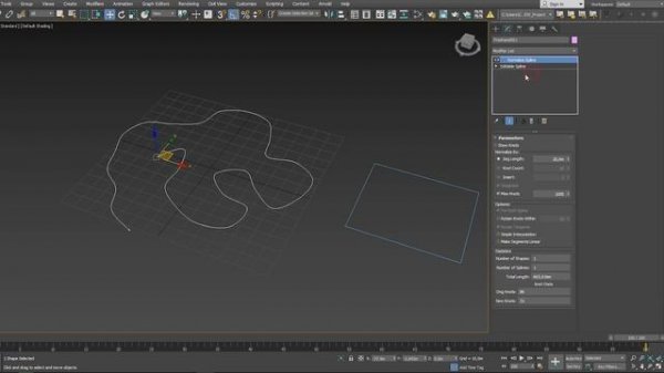 3dsMax 2018 (Update 2) - Optimize Spline, Normalize Spline