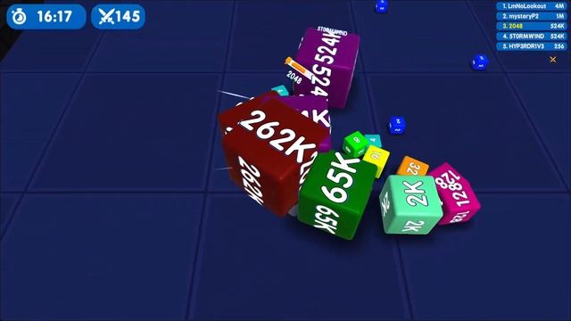 Cube 2048.io Game  🎲 A NEW GAME 🎲 CUBES SNAKE 2048.io Gameplay
