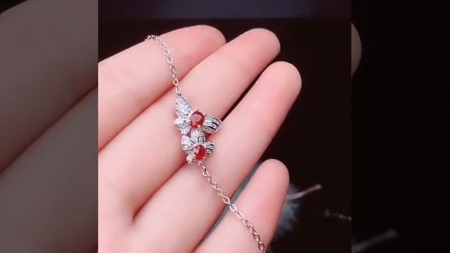 925 пробы серебряный натуральный недавно сгоревший рубин женский браслет квадратная граненая смотреть онлайн