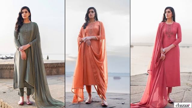 Straight Pant Suit Designs || Pakistani Suit Designs || Eid Exclusive Salwar Kameez смотреть онлайн