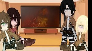 ⚔️|| Aot Reagindo ao Rap do Godzilla || O REI DOS MONSTROS || Papyrus da batata || Gc ||⚔️