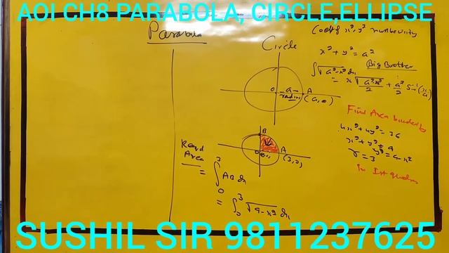 1 -T- CH8 AOI EX 8.1 ( PARABOLA CIRCLE ELLIPSE) смотреть онлайн