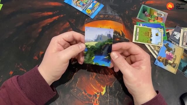 MINECRAFT TRADING CARDS !!! STARTER PACK OPENING!! 3 PACKS + CARDS INSERTED INTO FOLDER. смотреть онлайн