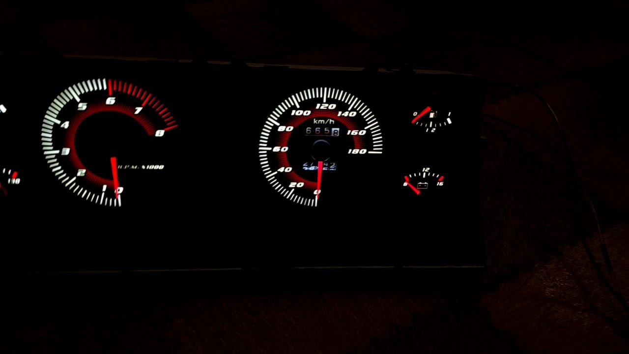 Щиток приборов ВАЗ 2107 на светодиодах с розжигом обзор смотреть онлайн