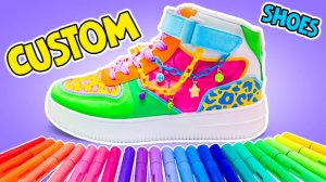 Великолепные поделки! 🤯👟 Как сделать скучные кроссовки суперстильными!
