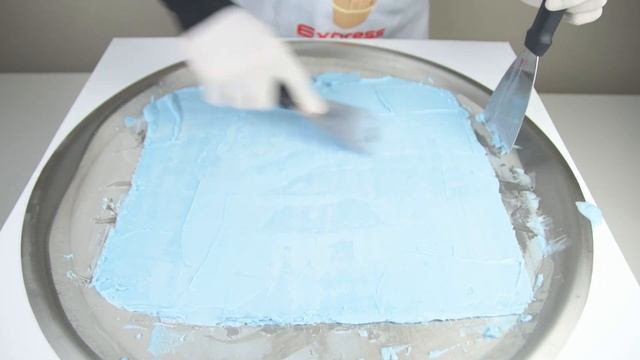 Calypso Ocean Blue Lemonade - {Ice Cream Roll Express} how to make calypso ice cream roll (ASMR) смотреть онлайн