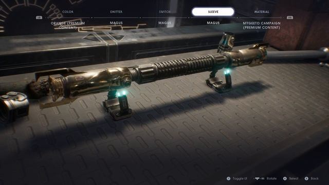 Star Wars Jedi Fallen Order Customize Lightsaber with Magus Emitter Magus Lightsaber Complete смотреть онлайн