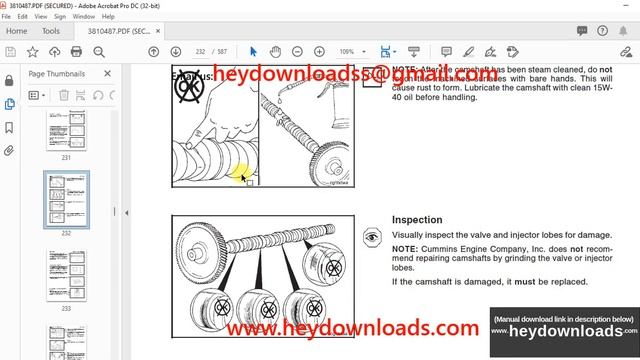 Cummins N14 Series Engines Shop Manual - PDF DOWNLOAD