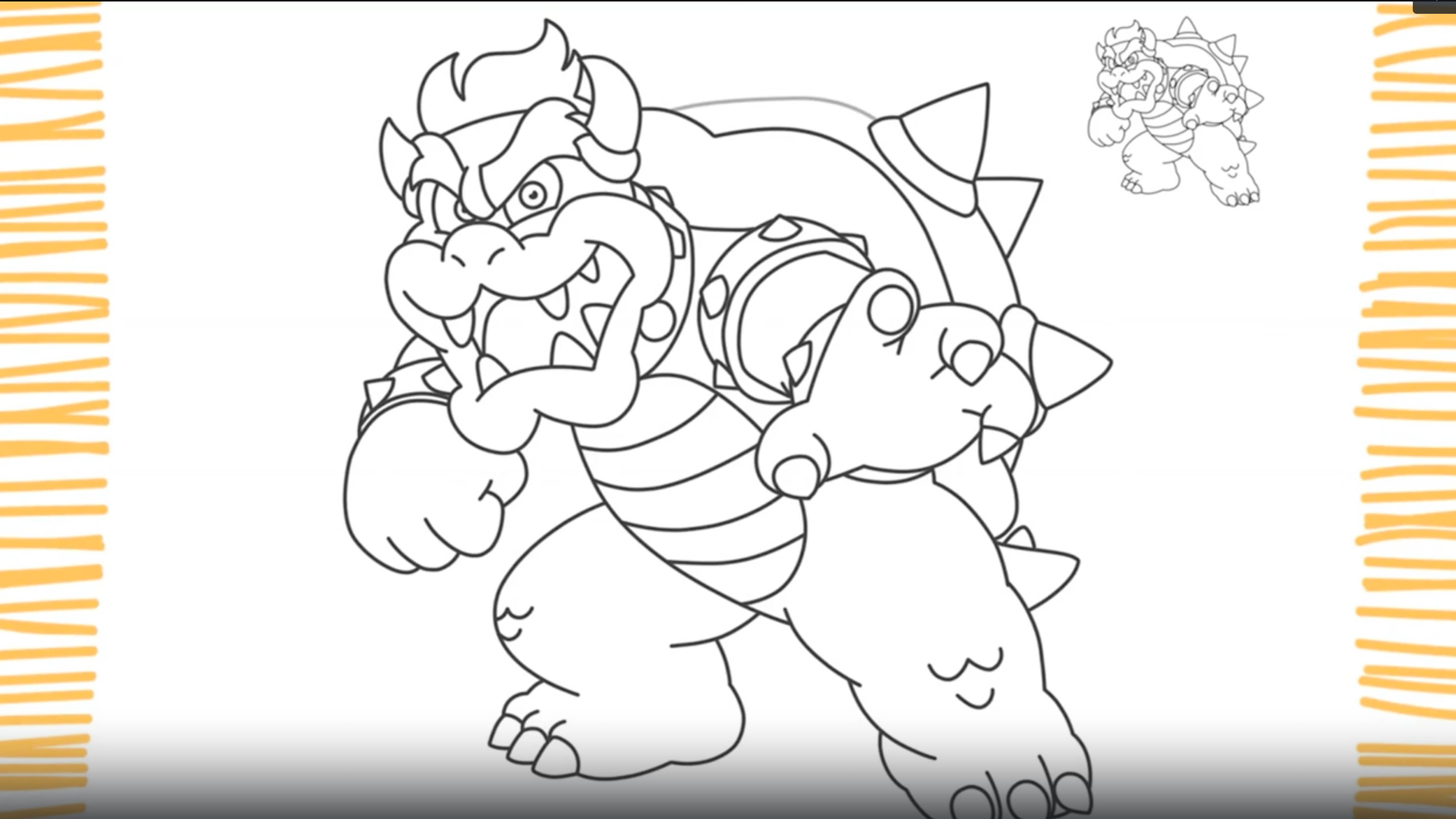 Как нарисовать Боузера из Super Mario Bros смотреть онлайн