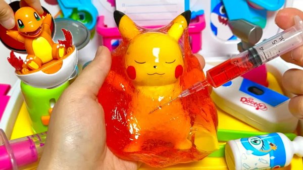 Распаковка игрушек ASMR Игрушки Доктора Покемона и боевые игрушки ASMR | Пикачу |