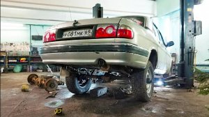 Дикий "Лифт" +50 см. ГАЗ Волга 31105 на военном мосту от УАЗа. "ВОЛГАлище" 1-я серия.