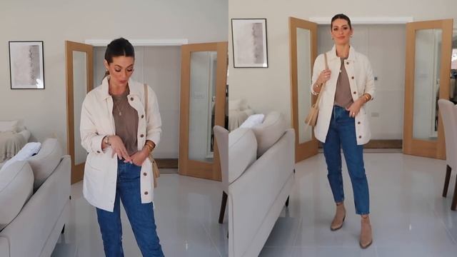 STRAIGHT LEG JEANS STYLED 10 WAYS | EVERLANE CHEEKY JEANS AD смотреть онлайн