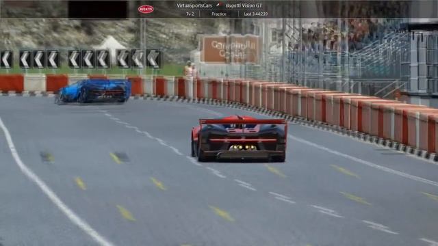 Bugatti Vision GT Red Vs Bugatti Vision GT Blue At Highlands