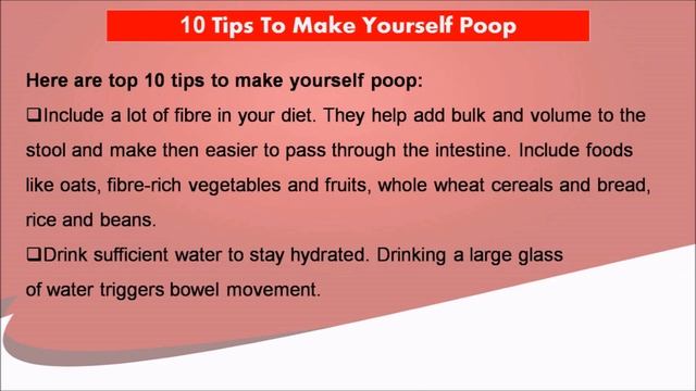 10 Tips to Make Yourself Poop, Cure Causes of Constipation in Adults смотреть онлайн