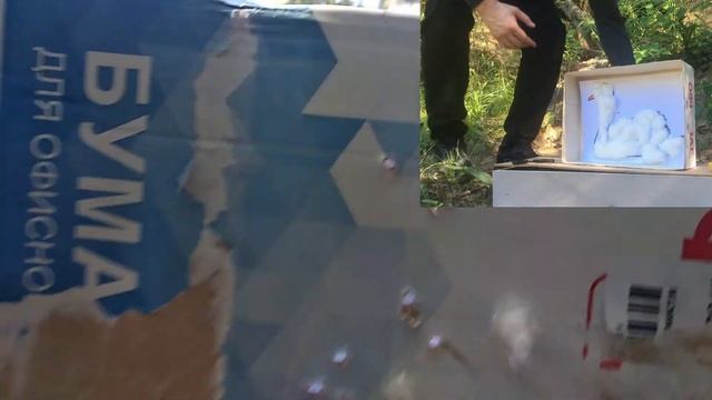 Самодельная мишень бумажный лебедь | Хатсан Страйкер Альфа | Стрельба по самодельной мишени смотреть онлайн
