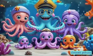 Семья осьминожка