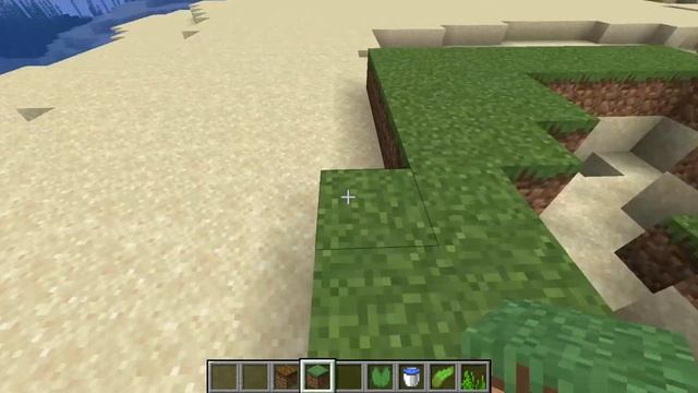 Выживаем в пустыне Minecraft. Строим шалаш. We build a hut in the Minecraft desert. смотреть онлайн