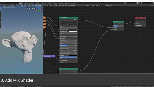 Blender 2.8: Create dynamic snow material смотреть онлайн