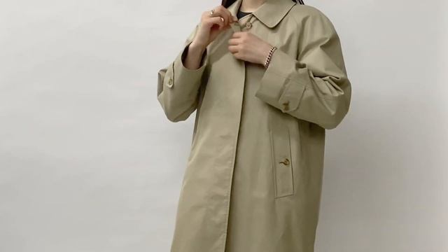 【Burberrys】Made in England 80's Single trench coat（バーバリーズ 英国製シングルトレンチコート）5b смотреть онлайн