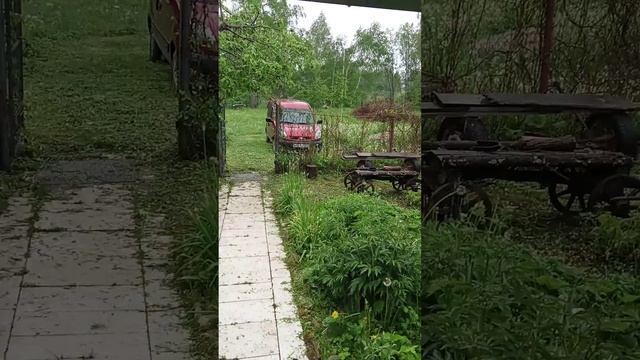 Отдых в деревне когда идёт дождь