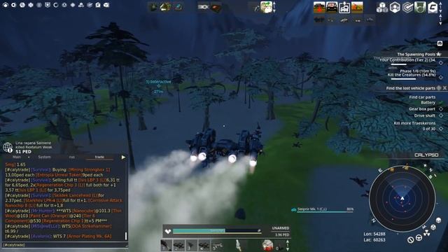 Entropia Universe - Calypso - Миссии за Combat Token ч.2 смотреть онлайн
