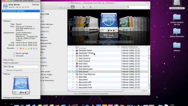 Changer les icons sous Mac Os X смотреть онлайн