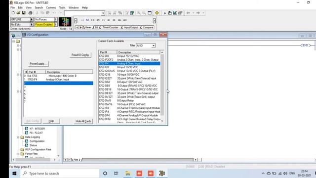 RSLOGIX 500 IO CONFIGURATION смотреть онлайн