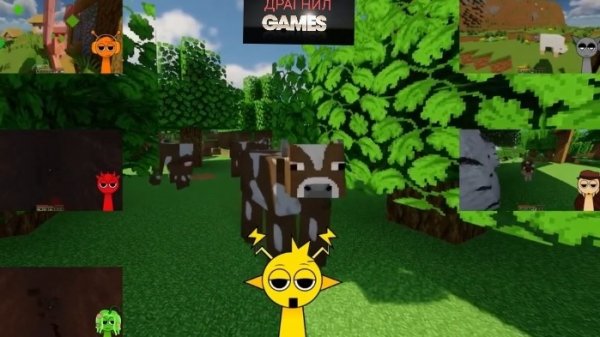 СПРУНКИ в Майнкрафте! Sprunki Minecraft game!
