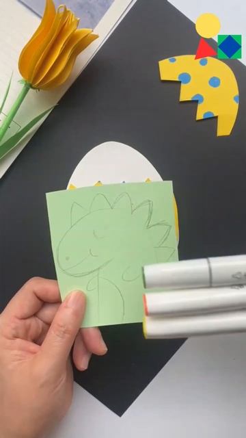 DIY Dinosaur Craft || How to make dinosaur || Kids Art Garden смотреть онлайн