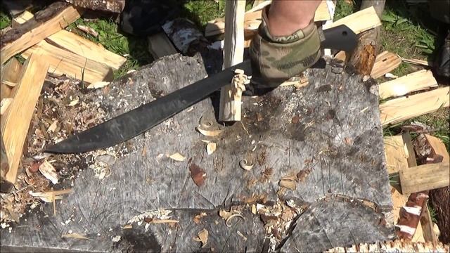 Makhaira Brush Sword (Machete) Review ($30) - (Schrade SCHMBS Priscilla) смотреть онлайн