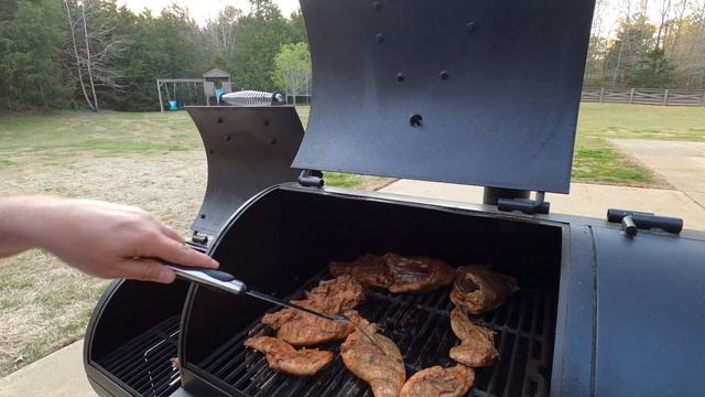 FRESH Smoked & Grilled Rabbit On Oklahoma Joe's Longhorn Combination Smoker Charcoal & Gas Grill