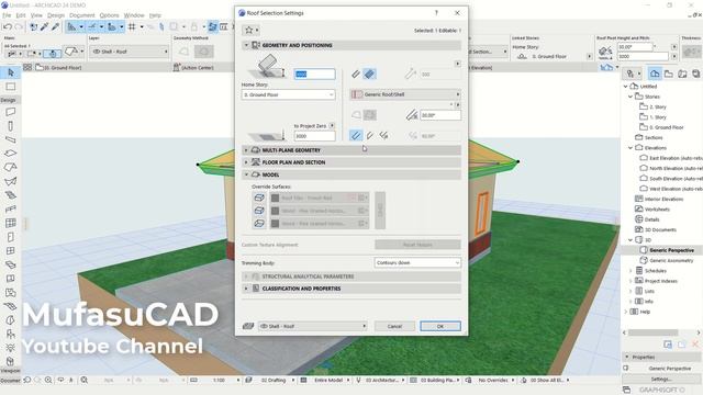 Archicad V24 Basic Material And Rendering Tutorial For Beginner смотреть онлайн