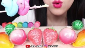 ASMR FRUIT JELLY GUMMY 신상 과일 젤리 먹방 EATING SOUNDS