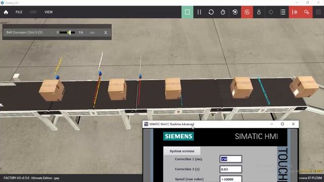 Gapping control system / Closing gap / Smart belts. TIA PORTAL / SIEMENS / FACTORY IO. PART I. смотреть онлайн