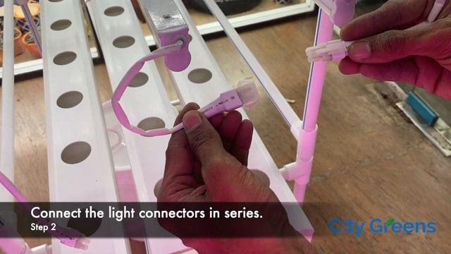 Instructions to set-up CityGreens indoor NFT hydroponic kit with plant-grow lights. смотреть онлайн