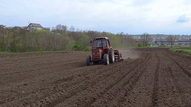 Fiat 466 DT + Gaspardo SP 510 mais porumb смотреть онлайн