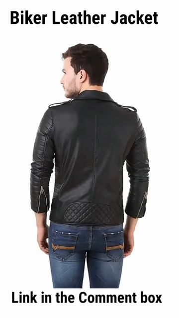 Leather Jacket For Men | #short #leatherjacket #winterfashion смотреть онлайн