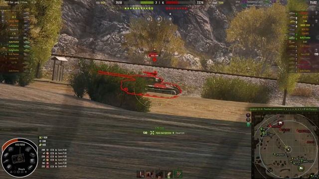 WOT - Aufklärungspanzer Panther. 3,8K Урона. 4 Фрага. Степи – Стандартный бой смотреть онлайн