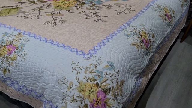 Madison Baskılı Kapitoneli Çift Kişilik Yatak Örtüsü Vizon смотреть онлайн