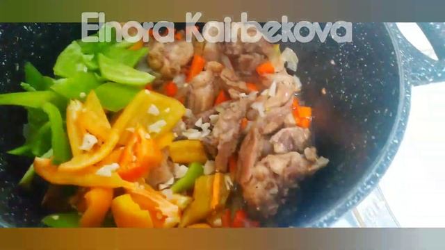 УЖИН. ВКУСНО И ПРОСТО.РИС ПОД ШАПКОЙ.ҚАЗАҚША РЕЦЕПТ. смотреть онлайн