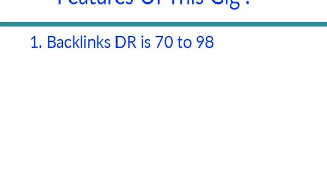 DR 70 PLUS DOFOLLOW BACKLINKS смотреть онлайн