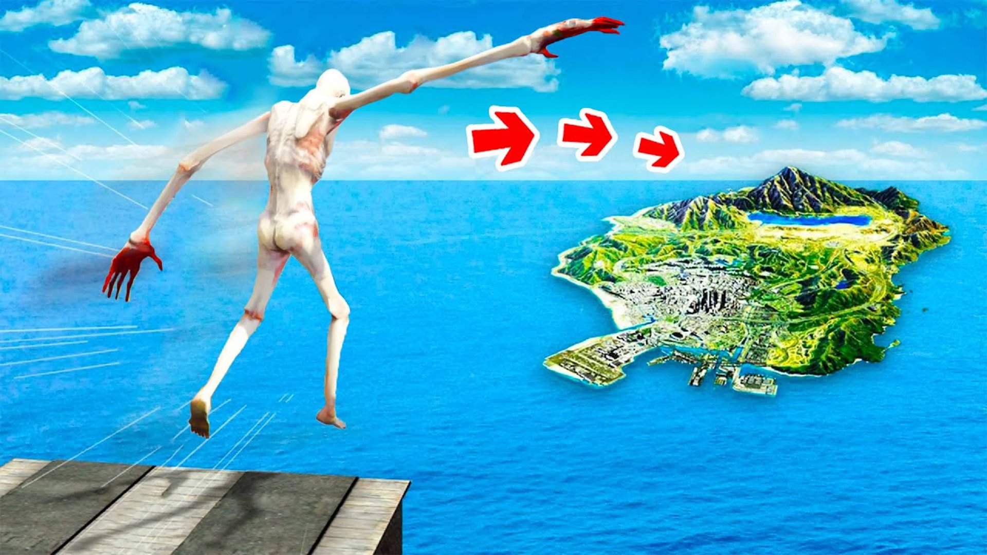 Сможет ли scp скромник перелететь всю карту в гта 5 ? - эксперимент в gta 5 смотреть онлайн