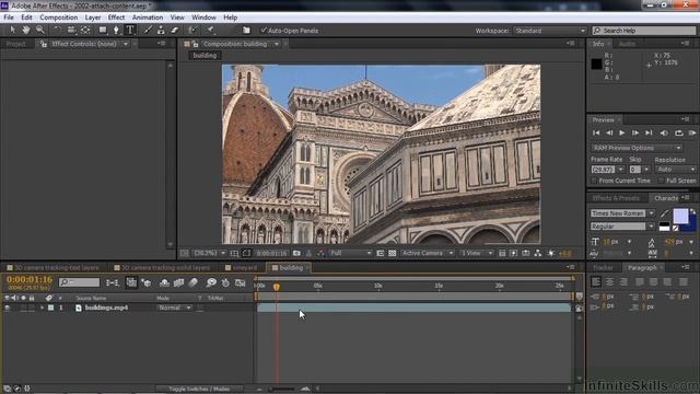Adobe After Effects CC Tutorial | Attaching Content To 3D Camera Track Points смотреть онлайн