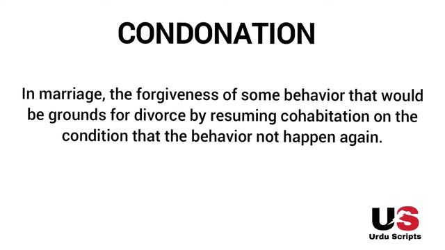What is condonation || Meaning of condonation || Legal Terms || By Urdu Scripts || смотреть онлайн
