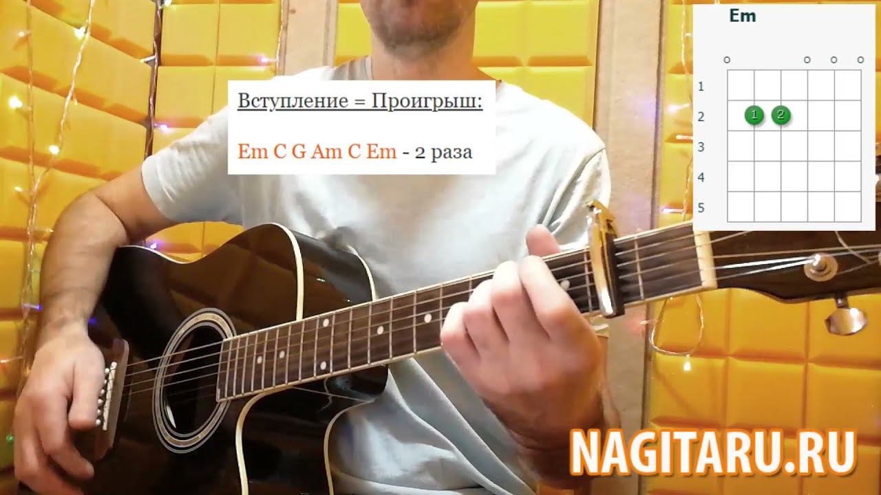 Гарик Сукачев - "НАПОИ МЕНЯ ВОДОЙ". Аккорды в Em, разбор песни под гитару смотреть онлайн