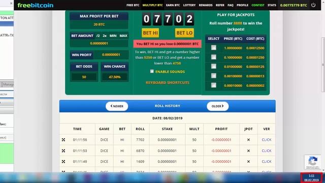 50х195 Скрипт для Freebitcoin, слил 50 000! Script the Freebitcoin! смотреть онлайн