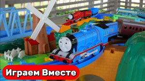Играем в поезда ! Игрушки мультики ! Паровозик Томас ! Томас и волшебная станция 🚂