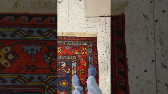 40. 200х390. Сумах 20-х годов прошлого века. Более 100 лет. Отреставрировал. Чистый) Шерсть. смотреть онлайн